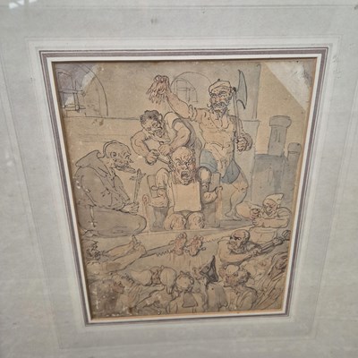 Lot 145 - Thomas Rowlandson, The Triumphs of Popery, ink...
