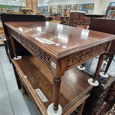 Lot 170 - A large hardwood coffee table H 50cm W 106cm D...