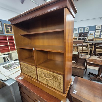 Lot 234 - A shelf unit with basket drawers