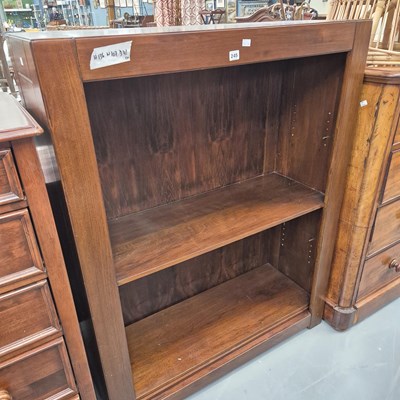 Lot 245 - A modern open bookcase H 136cm W 104cm D 41cm
