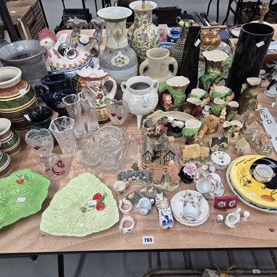 Lot 765 - Hornsea spill vases, Carlton plates, ornaments...