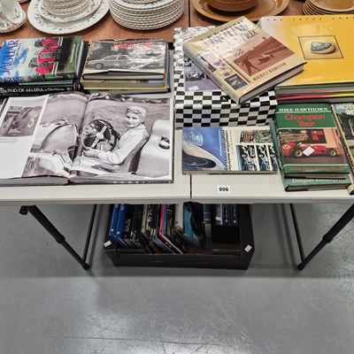 Lot 806 - A collection of motoring related books
