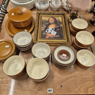 Lot 807 - Retro pottery and an amusing print