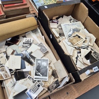 Lot 814 - Two boxes of photographic ephemera
