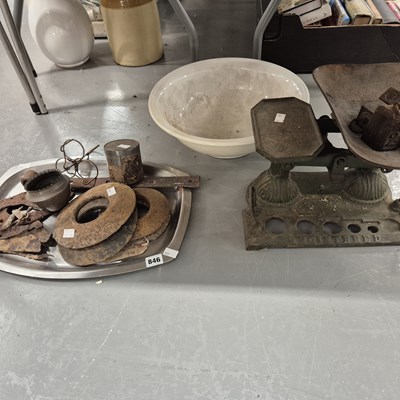 Lot 846 - Vintage scales etc.