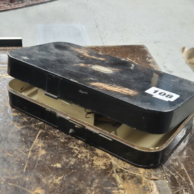 Lot 1108 - Hardy Bros ltd., a large tin fly and lure box