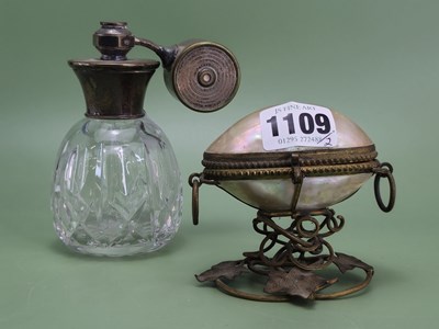 Lot 1109 - A late 19th century miniature sewing etui in a...