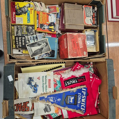 Lot 859 - Vintage 8mm film reels, photographs, football...