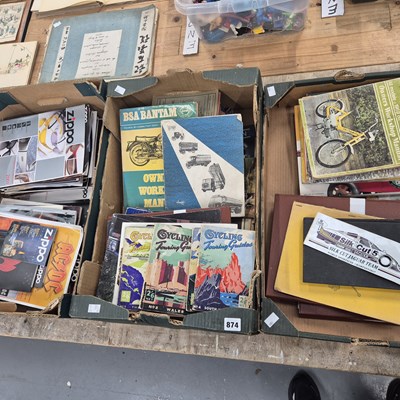 Lot 874 - A quantity of vintage motoring, service and...