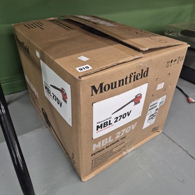 Lot 910 - A Mountfield garden blower/vac. appears as new...