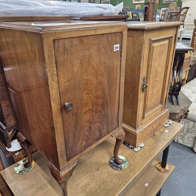 Lot 259 - Two bedside cabinets H 74cm W 40cm D 38cm and...
