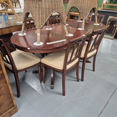 Lot 262 - A modern Regency style table and six chairs H...