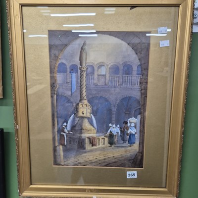 Lot 265 - An early 20th century watercolour in gilt frame