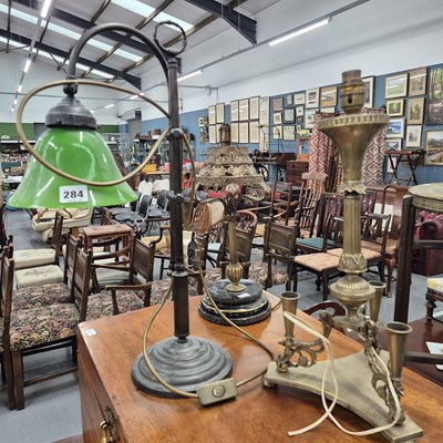 Lot 284 - Three table lamps