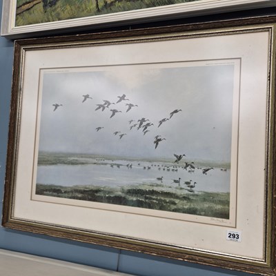 Lot 293 - A pencil signed Sir Peter Scott print