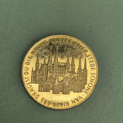 Lot 1096 - A Lubeck, Germany medal, translated to Lubeck-...