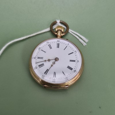 Lot 1091 - A vintage fob watch, testing variously between...