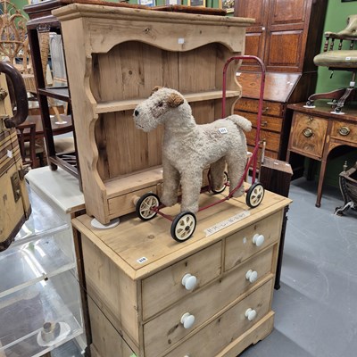 Lot 310 - An antique pine chest of drawers. H 79 W 86 D...