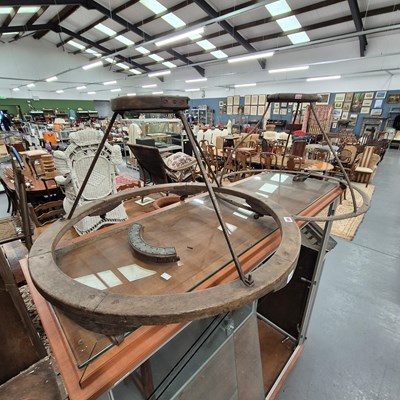 Lot 319 - Two antique baby walkers