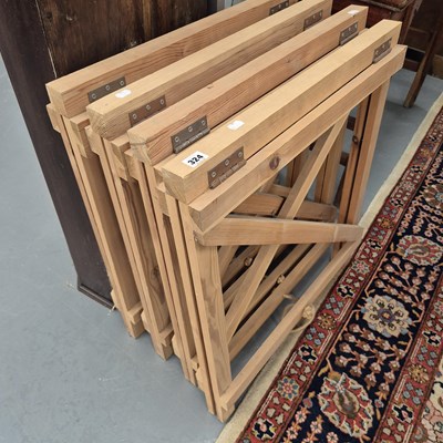 Lot 324 - For folding trestle stands