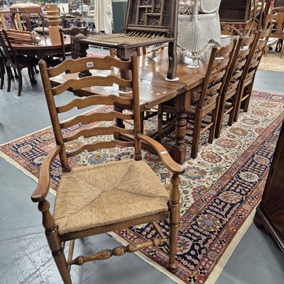 Lot 328 - A set of eight bespoke quality Lancashire...