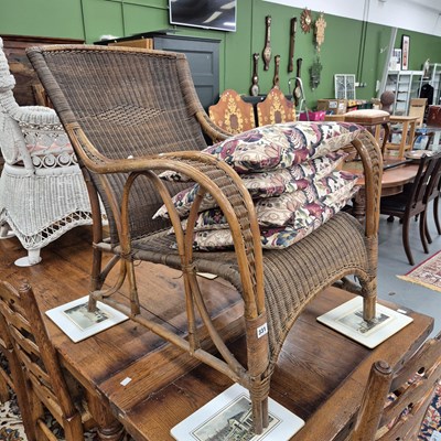 Lot 331 - A rare vintage Dryad bamboo armchair