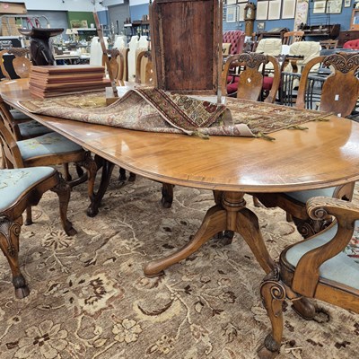 Lot 332 - An impressive Georgian-style mahogany and...