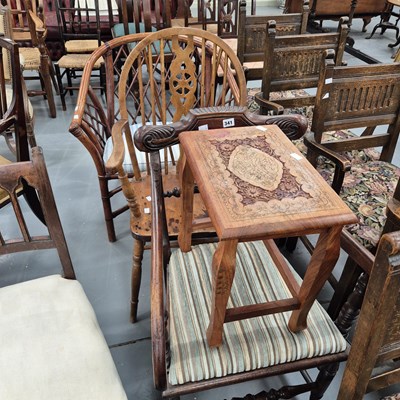 Lot 341 - A Regency armchair, two further chairs and a...
