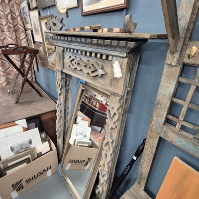 Lot 356 - A large rustic frame