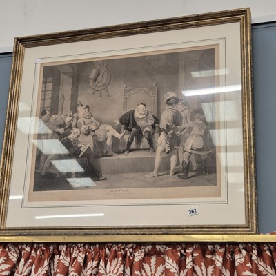 Lot 362 - A large 19th century print of a Shakespearean...