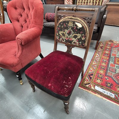 Lot 379 - A Victorian nursing chair
