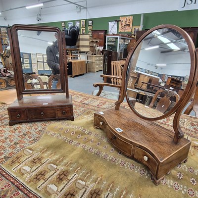 Lot 396 - Two early 19th century mahogany swing dressing...
