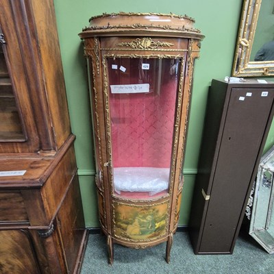 Lot 429 - A french brass mounted and paint decorated...