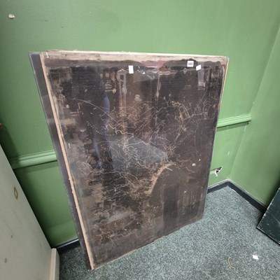 Lot 440 - A quantity of etched glass map printing plates....