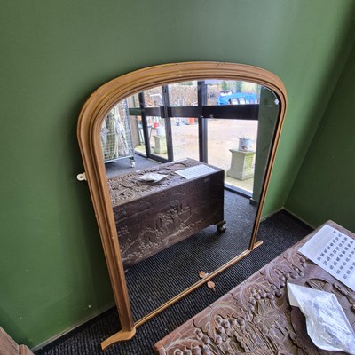 Lot 443 - A Large Victorian gilt framed overmantle...