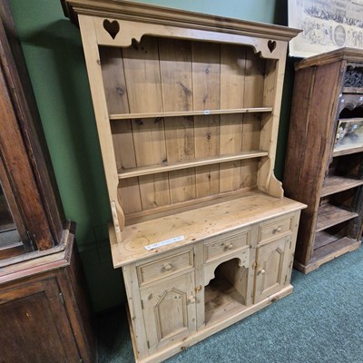 Lot 456 - A good quality Victorian design pine dresser...