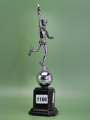 Lot 1160 - A Chrome car mascot modelled as Mercury after...