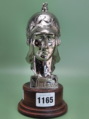 Lot 1165 - A chrome car mascot modelled as the head of...