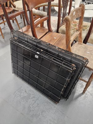 Lot 383B - Two metal foldable dog cages