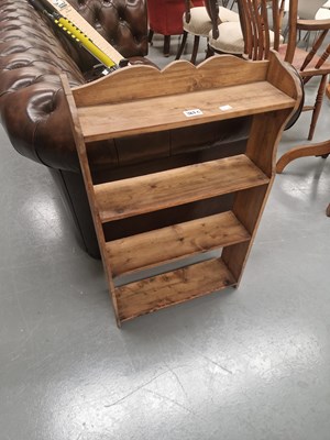 Lot 383C - A pine bookshelf/stand