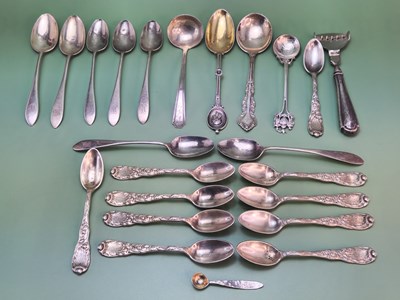 Lot 1185 - A set of ten Tiffany sterling tea spoons,...