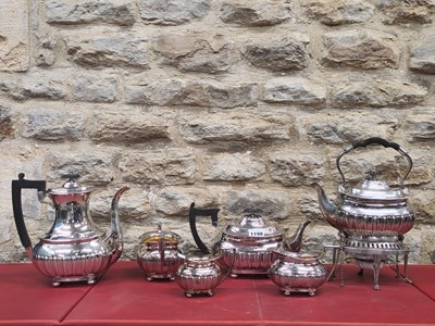 Lot 1198 - A Walker & Hall hallmarked silver six-piece...