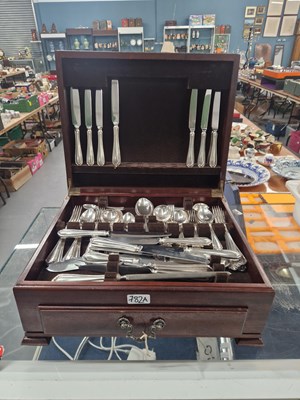 Lot 782B - A canteen of Maple and Co silver plated cutlery