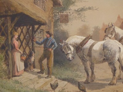 Lot 1009 - Emily Atkinson (fl. 1880s), a man with two...