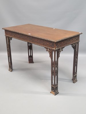 Lot 1057 - A 19th century mahogany centre table with a...