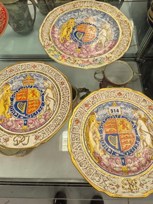 Lot 514 - Two Paragon coronation plates for Edward VIII...