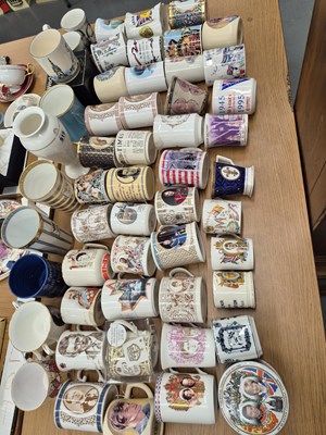 Lot 515 - Mugs commemorating wars, Prince Albert's Great...