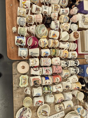 Lot 533 - A collection of mainly royal mugs and tea cups,...