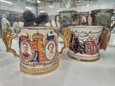 Lot 553 - A Paragon USA bicentenary two handled mug...