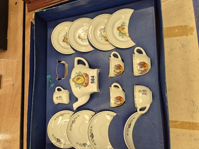 Lot 564 - A boxed child's Corona ware tea set for the...